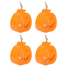 4 Halloween LED Kaarslicht Handlampje Decoratieartikelen