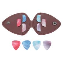 1Set Plastic Gitaar Plectrums Met Tas Ergonomisch En Duurzaam