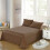 1 Piece Solid Fitted Sheet Mattress Protector Soft Breathable 90-180cm 1