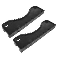2St Duurzame Rubber Ladderkussens, Stabilisator Voor Thuistrap, Zwart