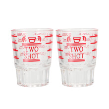 6Pièces Mesureurs En Verre Rouge Pour À