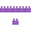 60Pièces Sacs Rangement Perruques Violet Facile À Transporter 4