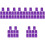 60Pièces Sacs Rangement Perruques Violet Facile À Transporter 6