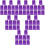 60Pièces Sacs Rangement Perruques Violet Facile À Transporter 8