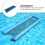 Draagbare Blauwe Nylon Zwemmat Opblaasbaar Drijvend Bed 6