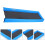 Draagbare Blauwe Nylon Zwemmat Opblaasbaar Drijvend Bed 10
