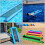 Draagbare Blauwe Nylon Zwemmat Opblaasbaar Drijvend Bed 3