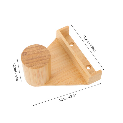 Bamboe Pool Chalk Holder Wandrek, Driehoekig Ontwerp 1