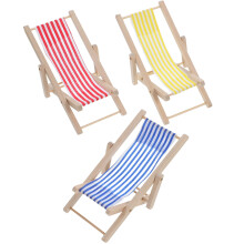 3 Mini Inklapbare Strandstoel Poppenhuisdecoratie Micro Landschap