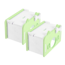 2St Lichtgroen PVC Hamster Schuilhut En Stevig Huisdieren