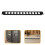 1u12 Hinge Rack Paneel Voor Audio Patch Kabelbeheer Zwart 1