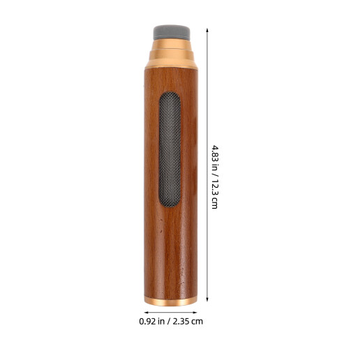 1Set Compacte Auto Asbak Hout Met Siliconen En Zuignap 1
