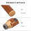 1Set Compacte Auto Asbak Hout Met Siliconen En Zuignap 5