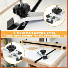 Woodworking Table Quick Acting Hold Down Clamps, Aluminum Press Plate T-Slot Tool