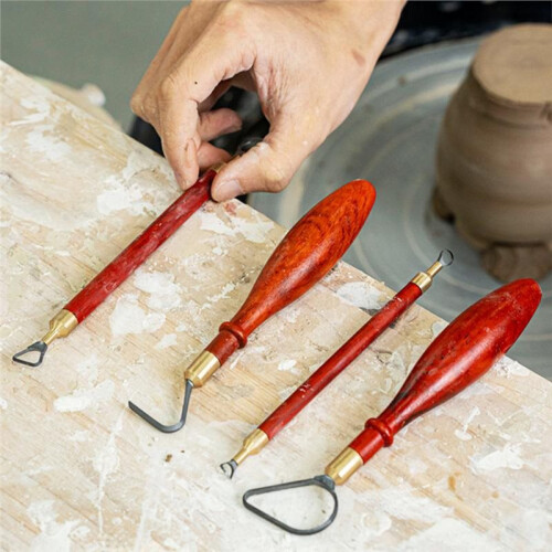 Pottery Repair Tools Tungsten Steel Texture  DIY Ceramic Sculpture Scraping Texture Carving Tools 2