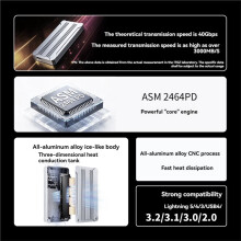 40Gbps USB4.0 M.2 NVMe SSD Enclosure M.2 to Type-C Solid State Drive Case Compatible Thunderbolt4 Support UASP TRIM