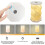 Atmosphere Light Rotating Foldable Night Light Paper Lantern LED Touch Dimmer Bedhead Decoration Gift Table Book Light 2