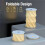 Atmosphere Light Rotating Foldable Night Light Paper Lantern LED Touch Dimmer Bedhead Decoration Gift Table Book Light 3