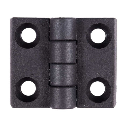 5pcs 63mm x 50mm Cabinet Plastic Hinge Door Hinges Hinge Black 1
