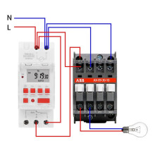 TM919B 30A Hochleistungs-Programmierbarer Zeitschalter, Digitaler Wochentimer für DIN-Schiene mit LCD-Anzeige, 16 ein-/Ausschaltzeiten, 5000 W