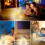 Atmosphere Light Rotating Foldable Night Light Paper Lantern LED Touch Dimmer Bedhead Decoration Gift Table Book Light 5