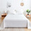 1 Piece Solid Fitted Sheet Mattress Protector Soft Breathable 90-180cm 3