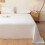 1 Piece Solid Fitted Sheet Mattress Protector Soft Breathable 90-180cm 4