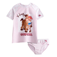 (18-24 Months, Pink/White) Toy Story Girls Jessie & Bullseye Two-Piece Swimsuit