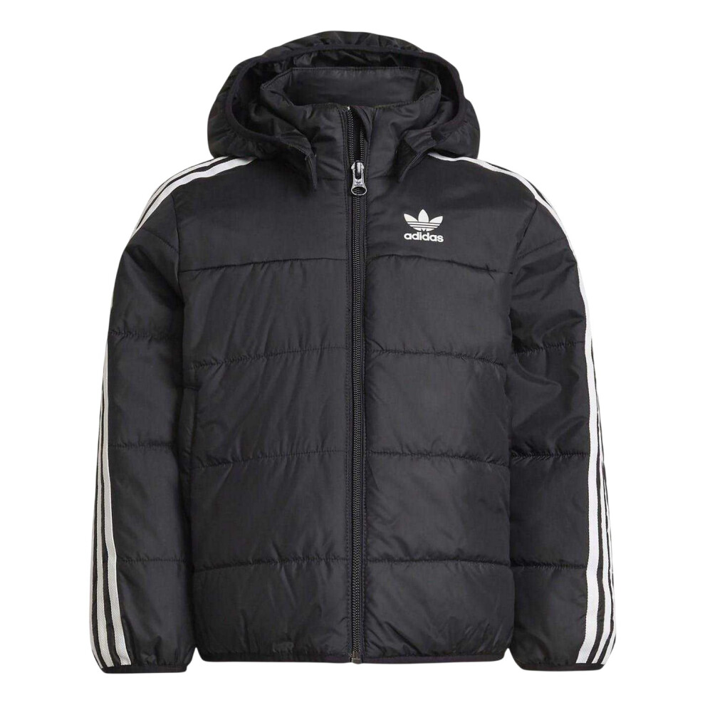 Adidas (4-5 Years, Black) Childrens/Kids Originals 3 Stripes Puffer Jacket