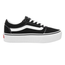 (3 UK, Black/White) Vans Womens/Ladies Ward Platform Trainers