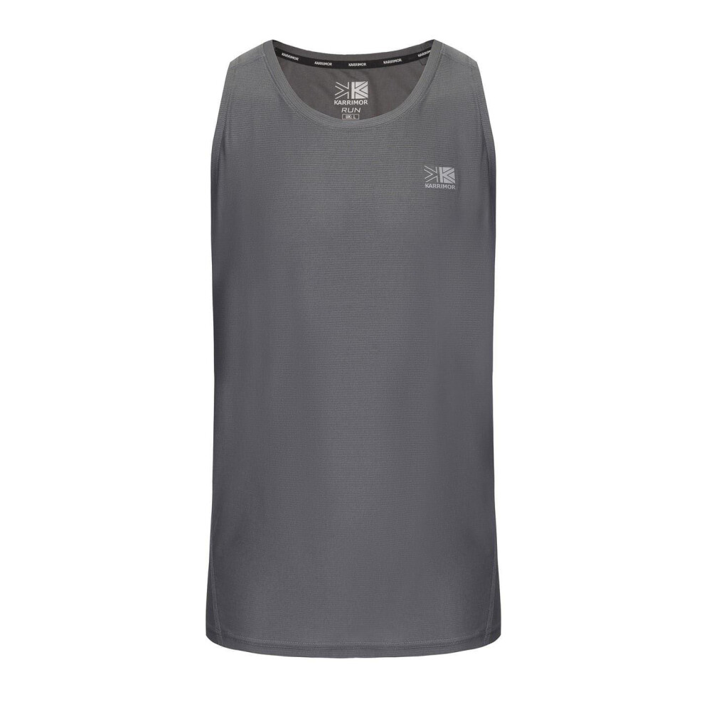 Karrimor (M, Charcoal) Mens Logo Running Vest Top