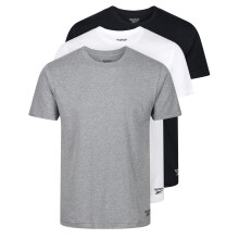 (XL, Navy/Charcoal/White) Reebok Mens Santo T-Shirt (Pack of 3)