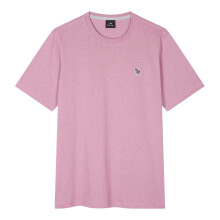 (S, Mauve) Paul Smith Mens Embroidered Motif Cotton T-Shirt