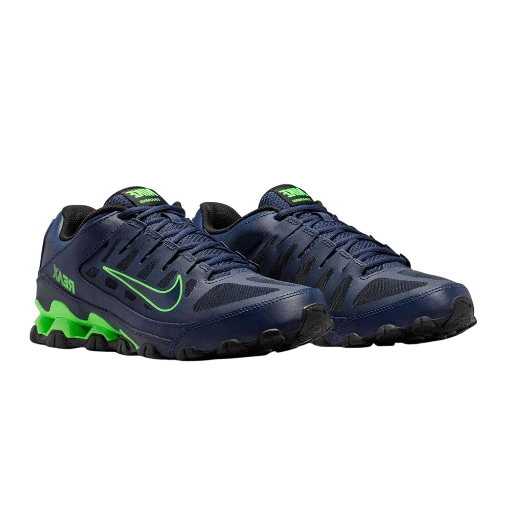 Nike (9.5 Uk R, Navy/Green) Mens Reax 8 Tr Trainers