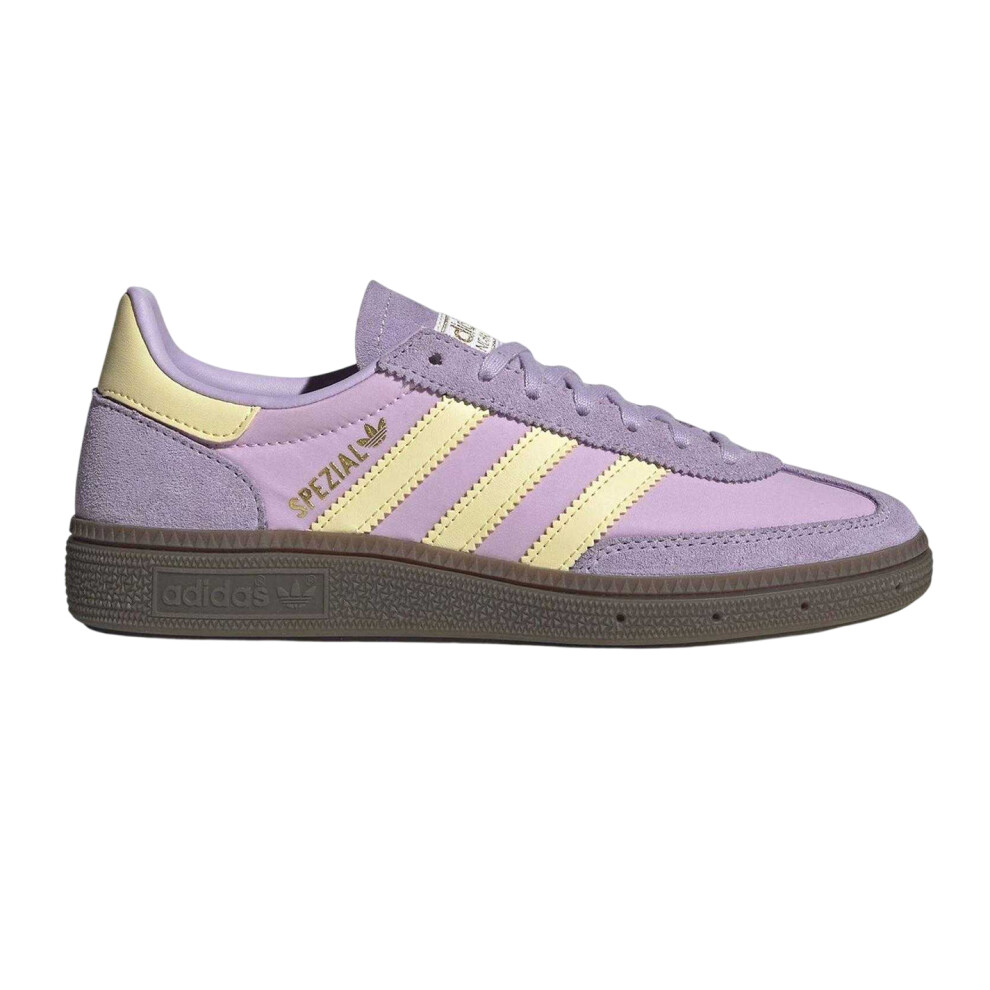 Adidas (4 Uk, Lilac/Yellow) Childrens/Kids Handball Spezial Cow Suede Trainers