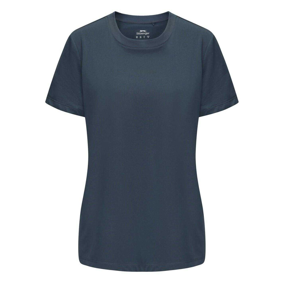 Slazenger (14 Uk, Midnight Navy) Womens/Ladies Crossover Hem Training T-Shirt