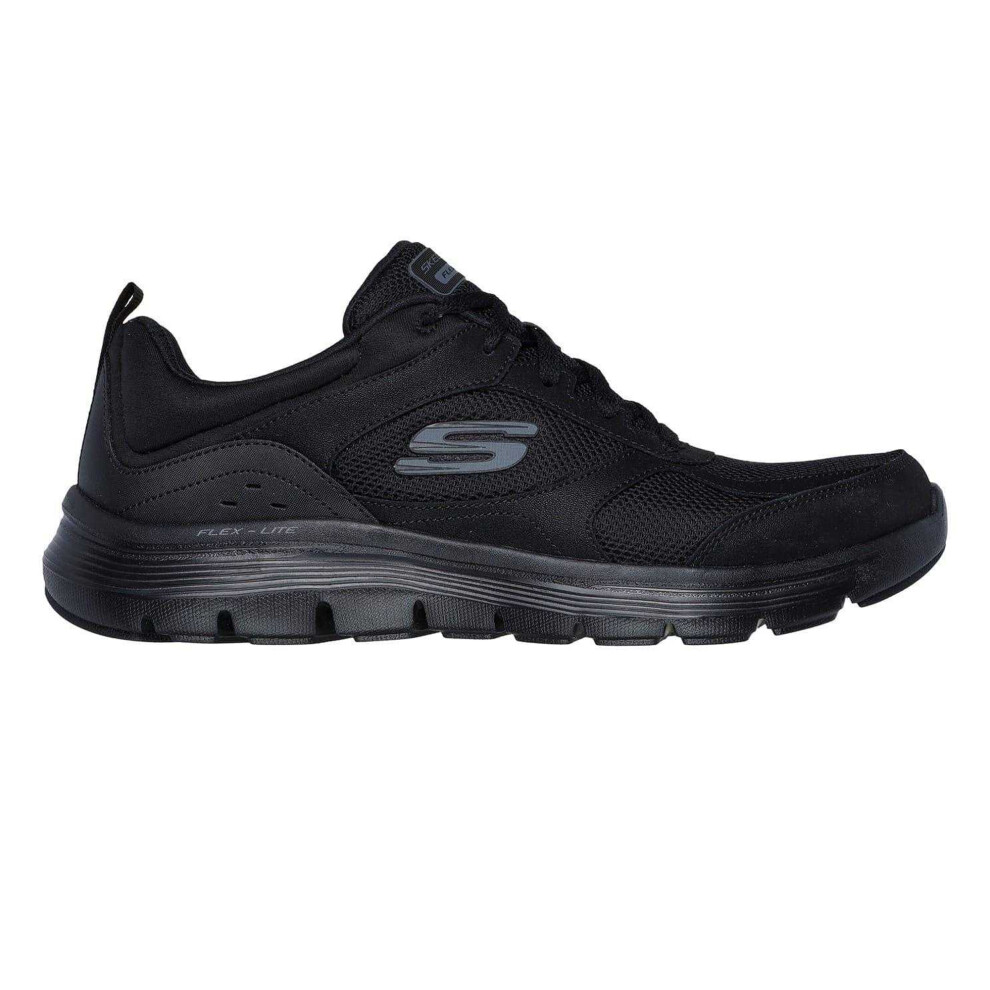Skechers (8 Uk, Triple Black) Mens Flex Advantage 5.0 Mesh Trainers