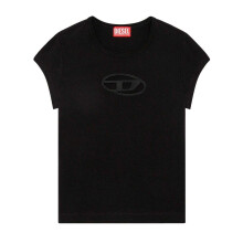 (12 UK, Black) Diesel Womens/Ladies Angie Oval T-Shirt