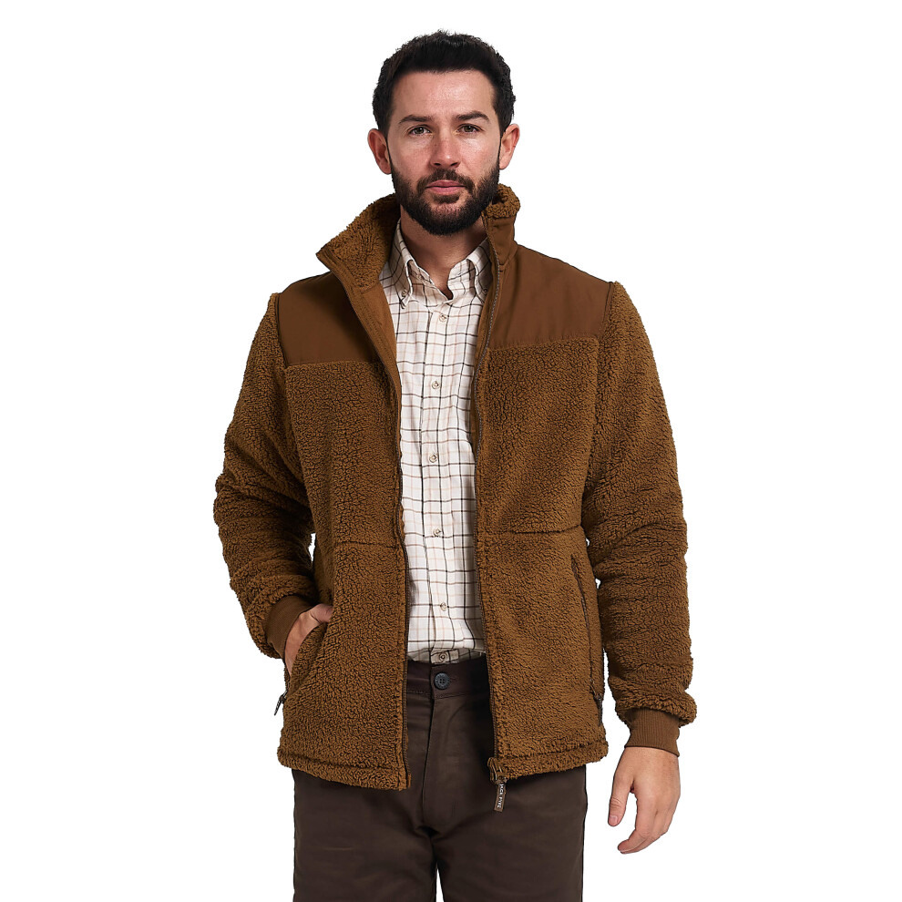 Jack Pyke Sherpa Fleece Jacket Gen2 Camel Large