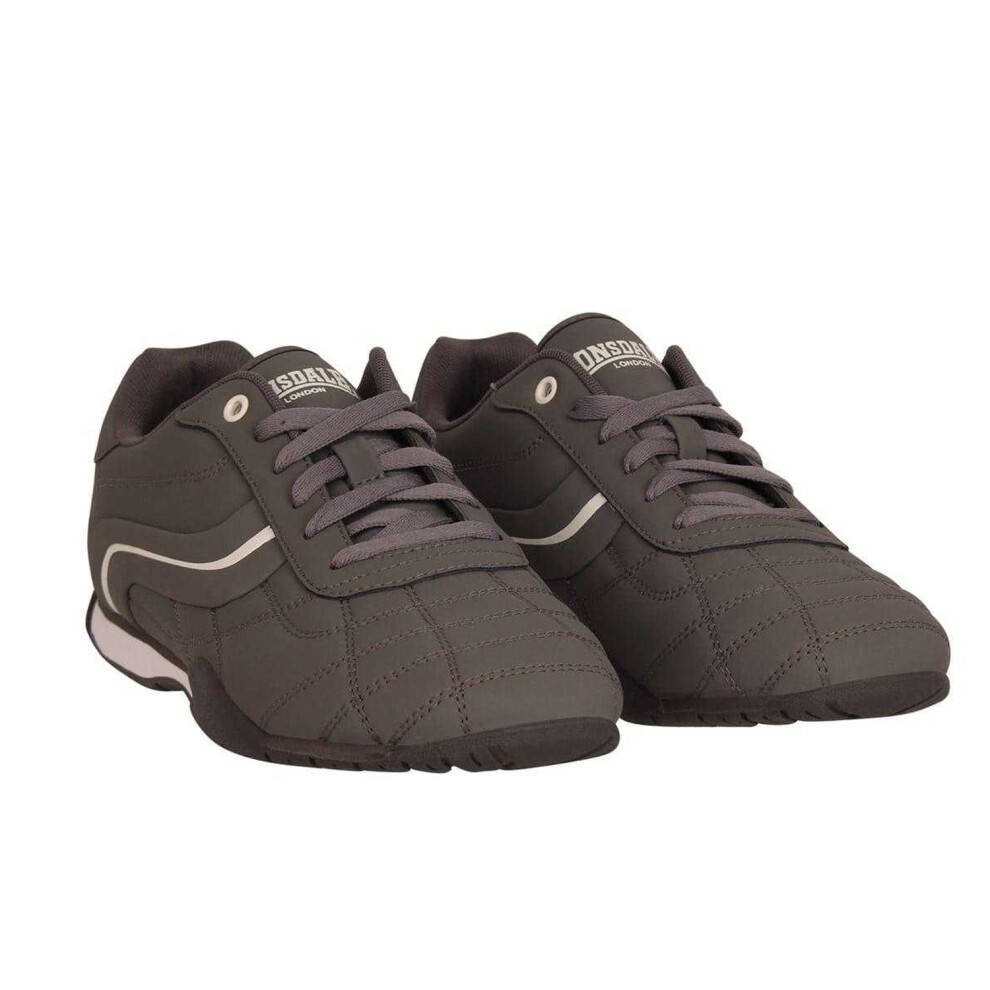 Lonsdale (8 Uk, Grey/White) Mens Camden Trainers
