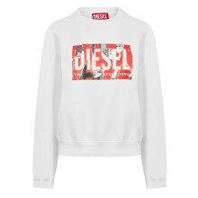 (10 UK, Bright White) Diesel Womens/Ladies Block Logo Sweatshirt