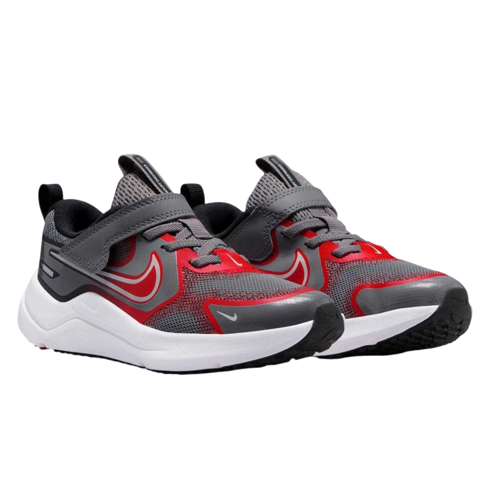 Nike (5.5 Uk, Grey/Red) Childrens/Kids Downshifter 12 Trainers