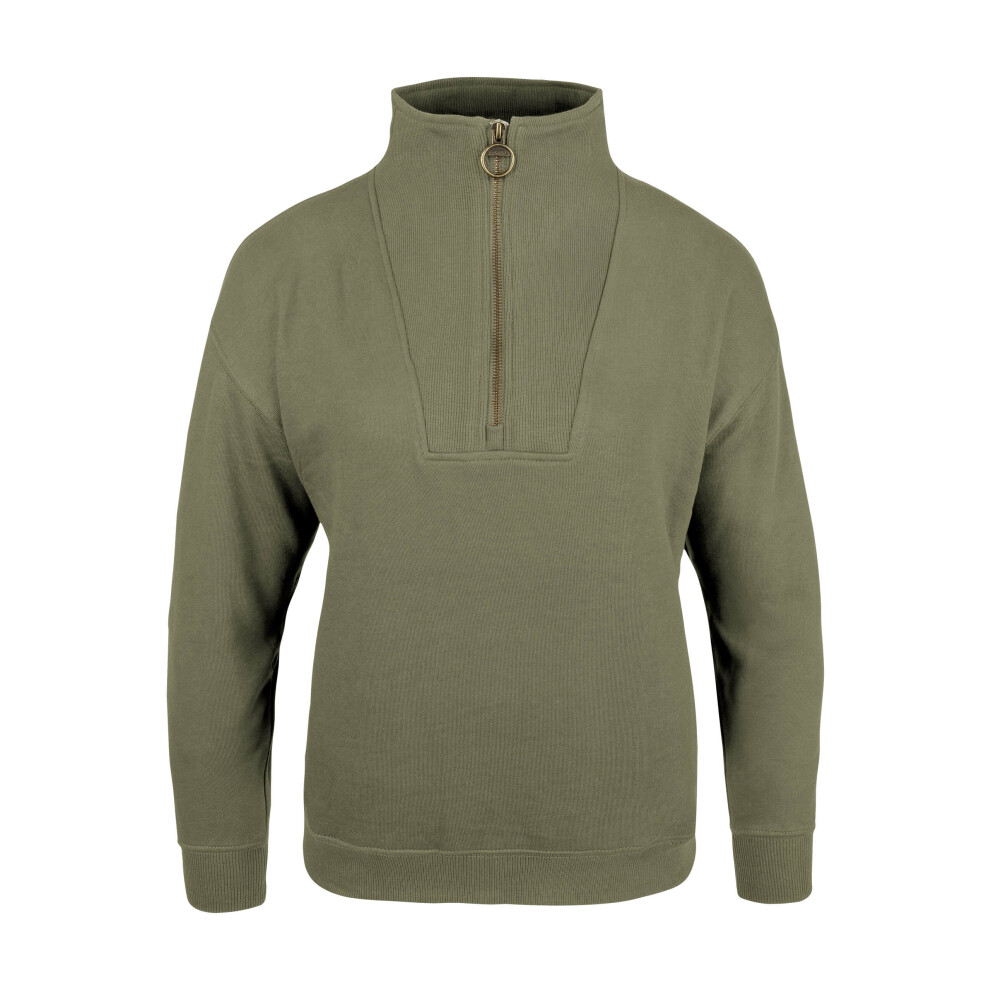 Jack Pyke Half Zip Sweatshirt For Women Sage Xl