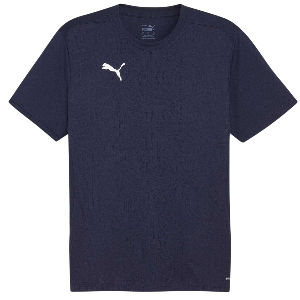 Puma (S, Navy) Mens Teamfinal Training T-Shirt