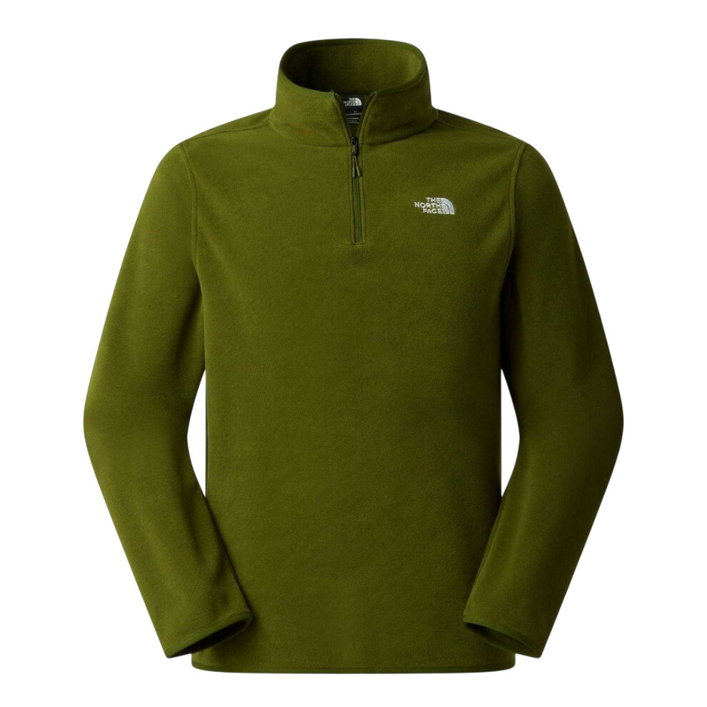 The North Face (Xl, Woodland Green) Mens Glacier Fleece Quarter Zip Sweatshirt