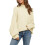 ImilyBela Damenpullover mit Rollkragen Oversize Golf Grobstrick Beige XXL — oversize pullover, pullover damen mit rollkragen, strickpullover 1