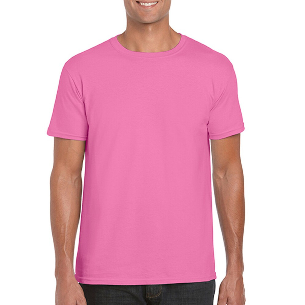 Gildan (Xxl, Azalea) Mens Soft Style Ringspun T Shirt
