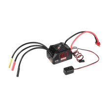 HG-80A Waterproof Brushless ESC 80A Electronic Speed Controller for 1/10 RC Car Truck Vehicle, T Plug Black+Red