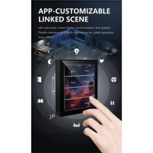 Interruttore di Scena Multifunzionale Tuya Zigbee con Schermo Touch da 4 Pollici, Interruttore di Dimmerazione, Testo Personalizzato,