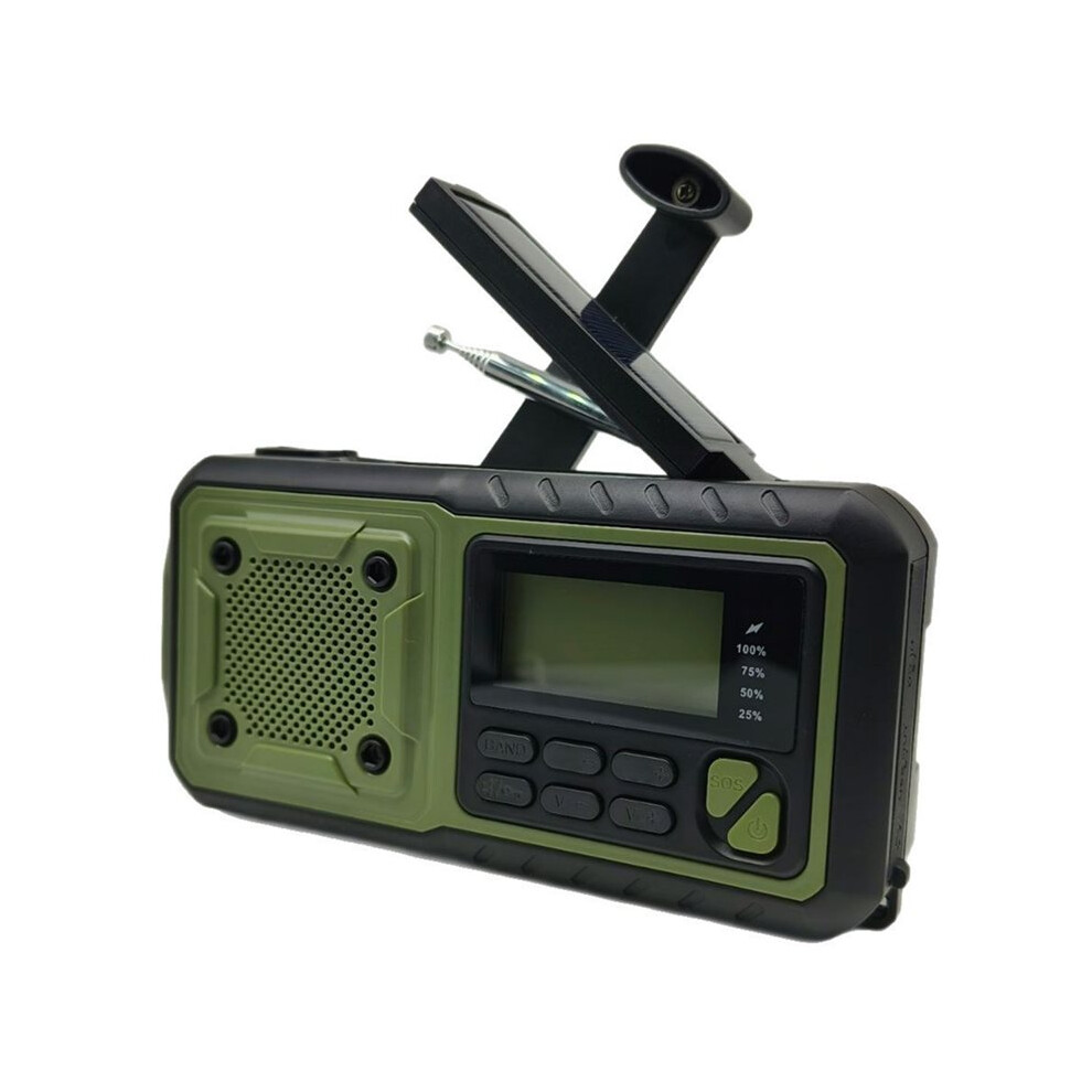 Portable Emergency Solar Power Radio Hand Crank Charging Am/Fm Weather Radio Led Reading Flashlight Bank Phone Charger 6031176124652